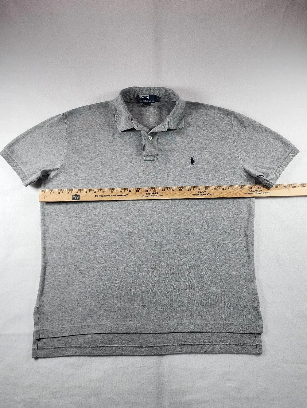 Vintage Polo Ralph Lauren Interlock Cotton Polo Shirt Gray Men's M 90s Y2K